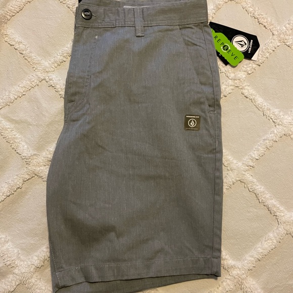 Volcom shorts | FRICKIN MODERN STRETCH SHORTS - GREY - Picture 5 of 12